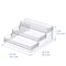 12 Pack: Clear 3-Tier Storage Shelf Organizer by Simply Tidy®